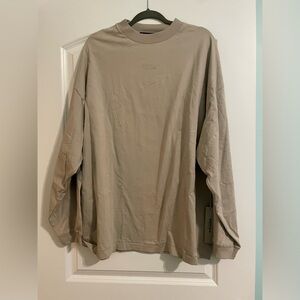 NWT Essentials Men's Beige Long Sleeve Shirt